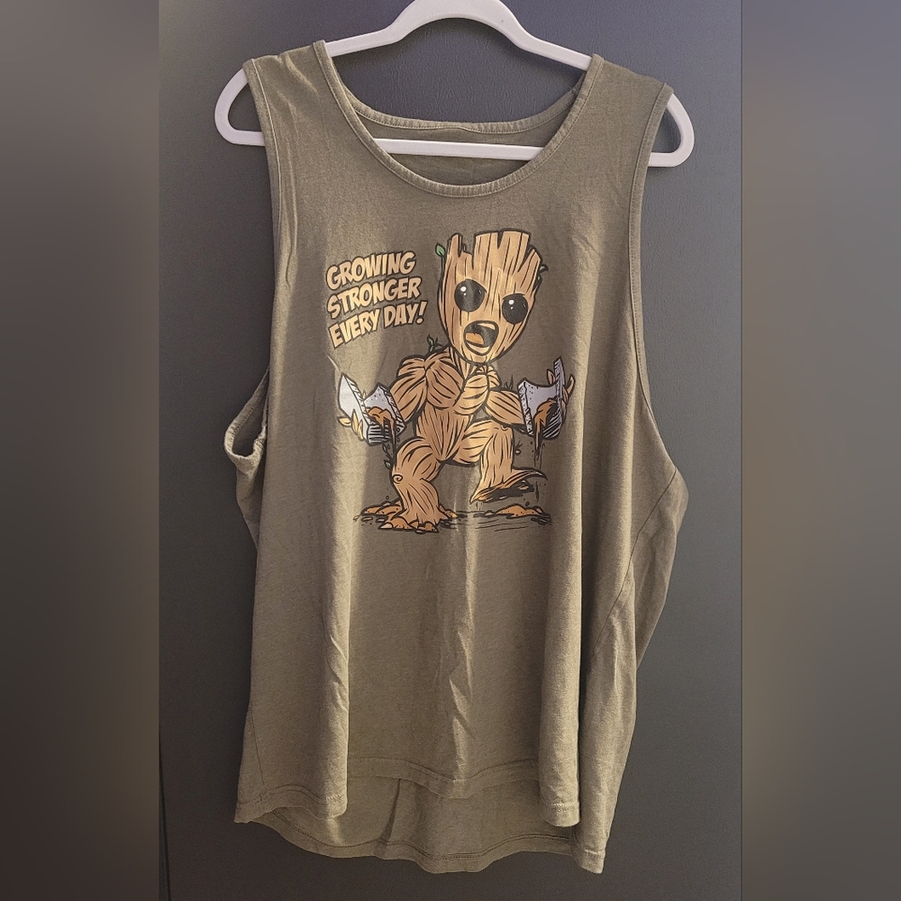Groot - tank top -2xl - used like new bodybuilding
